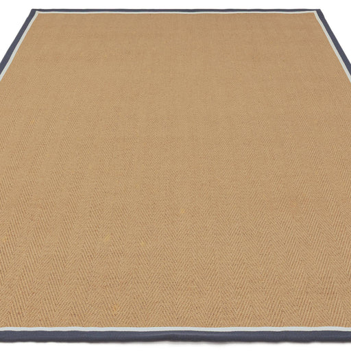 Atmacha Home & Living Rug Bordo Herringbone Slate Cream - Beige/Natural - Flatweave Rug