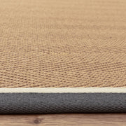 Atmacha Home & Living Rug Bordo Herringbone Slate Cream - Beige/Natural - Flatweave Rug