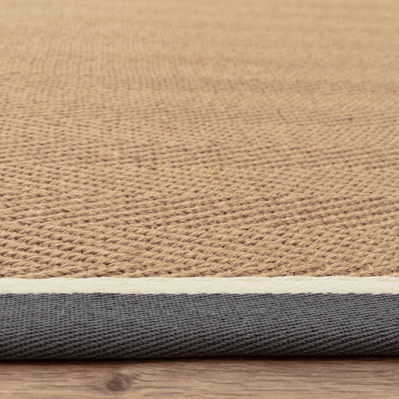 Atmacha Home & Living Rug Bordo Herringbone Slate Cream - Beige/Natural - Flatweave Rug