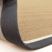 Atmacha Home & Living Rug Bordo Herringbone Slate Cream - Beige/Natural - Flatweave Rug
