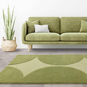 Atmacha Home & Living Rug Canvas 01 Reflect - Green - Modern Rug