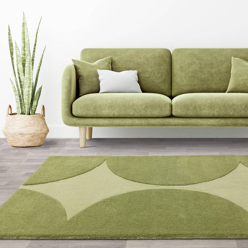 Atmacha Home & Living Rug Canvas 01 Reflect - Green - Modern Rug