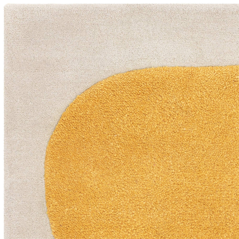 Atmacha Home & Living Rug Canvas 04 Sculpt - yellow - Modern Rug