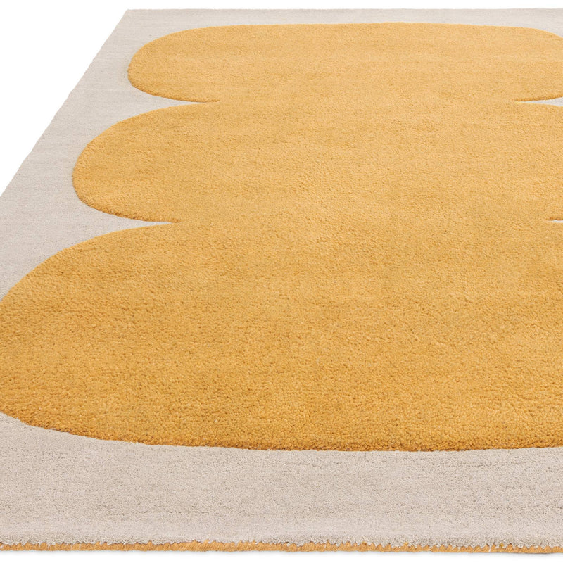 Atmacha Home & Living Rug Canvas 04 Sculpt - yellow - Modern Rug
