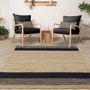 Atmacha Home & Living Rug Cedar Charcoal / Natural - Flatweave Rug