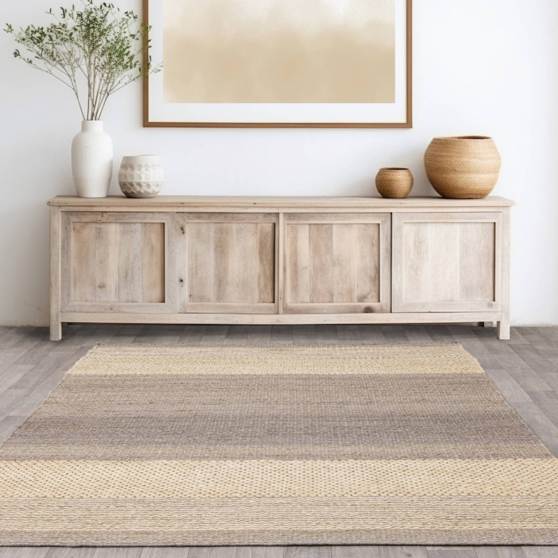 Atmacha Home & Living Rug Cedar Grey / Natural - Grey/Silver - Flatweave Rug