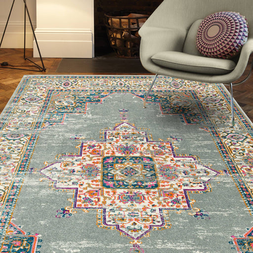 Atmacha Home & Living Rug Colt CL02 Medallion Grey - Multi - Modern Rug
