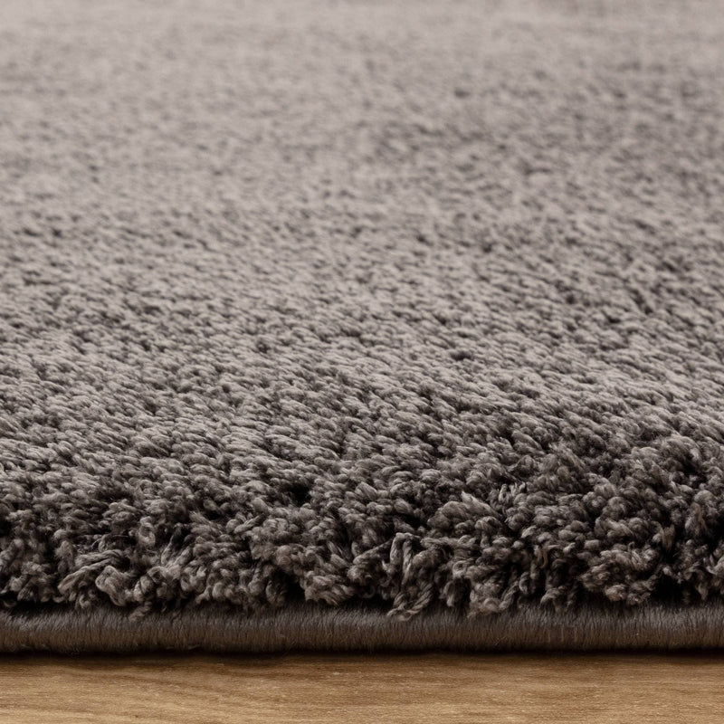 Atmacha Home & Living Rug Como Charcoal - Charcoal/Dark Grey - Shaggy Rug
