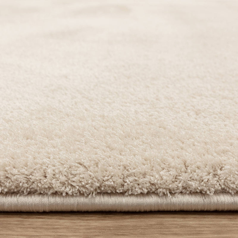 Atmacha Home & Living Rug Como Ivory - Cream/White - Shaggy Rug