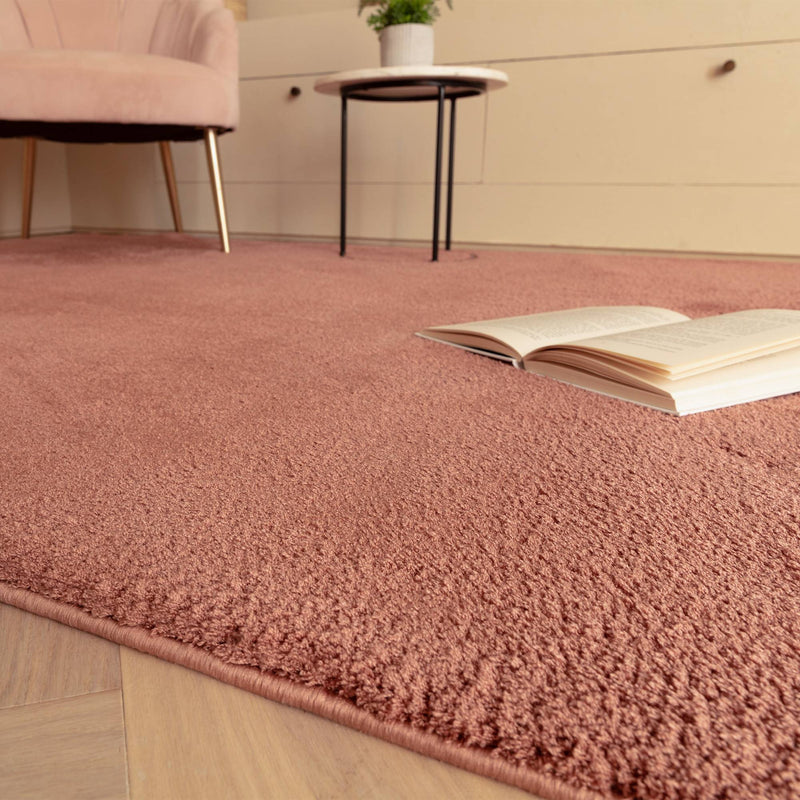 Atmacha Home & Living Rug Como Marsala - Pink - Shaggy Rug