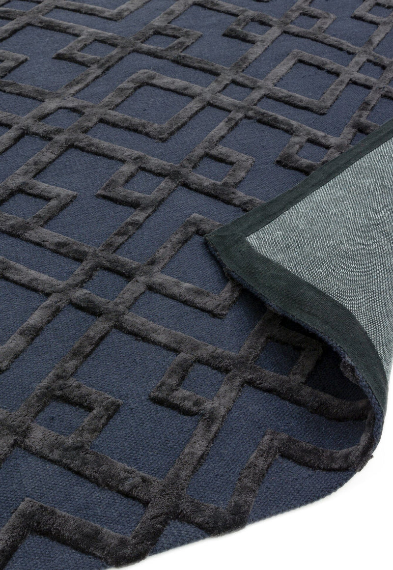 Atmacha Home & Living Rug Dixon Black Trellis Modern Rug