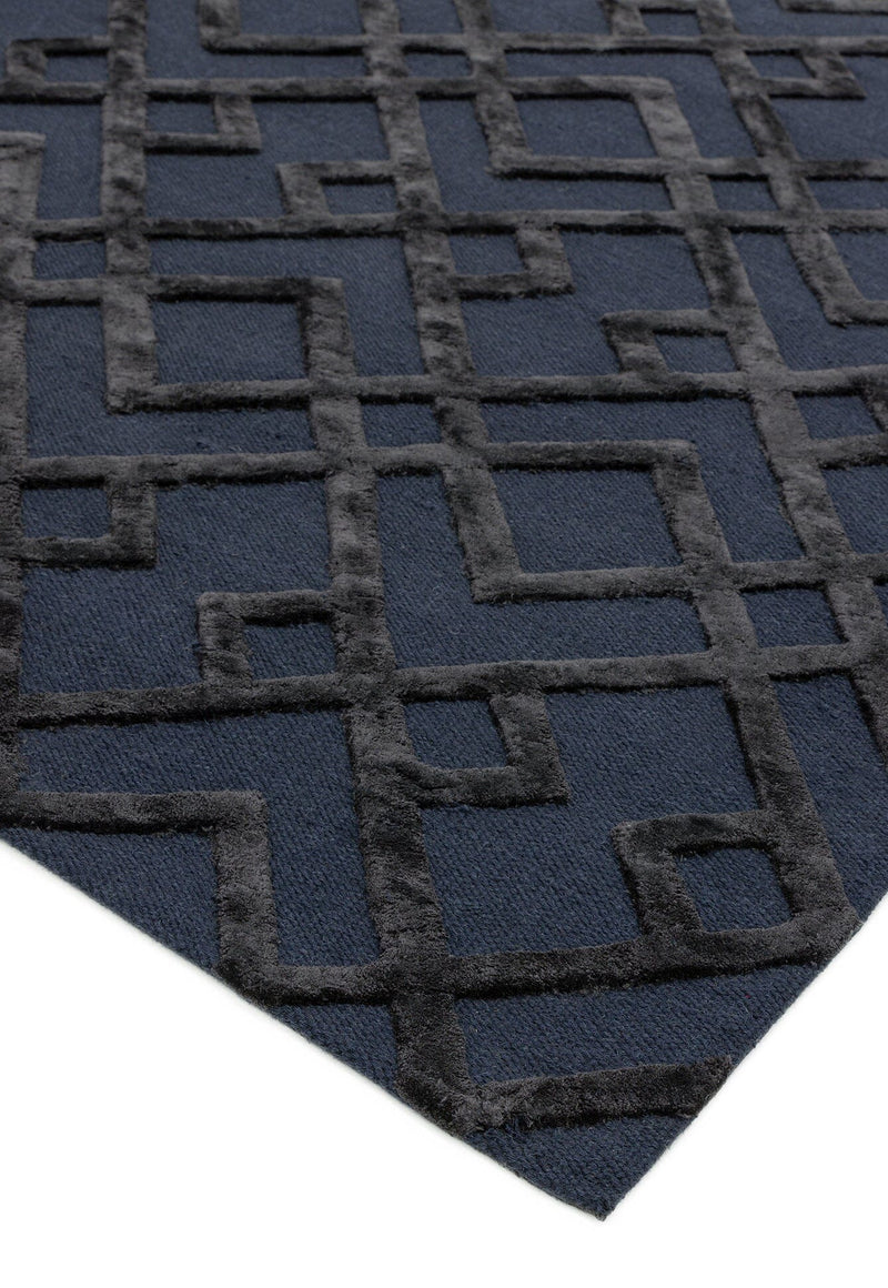 Atmacha Home & Living Rug Dixon Black Trellis Modern Rug