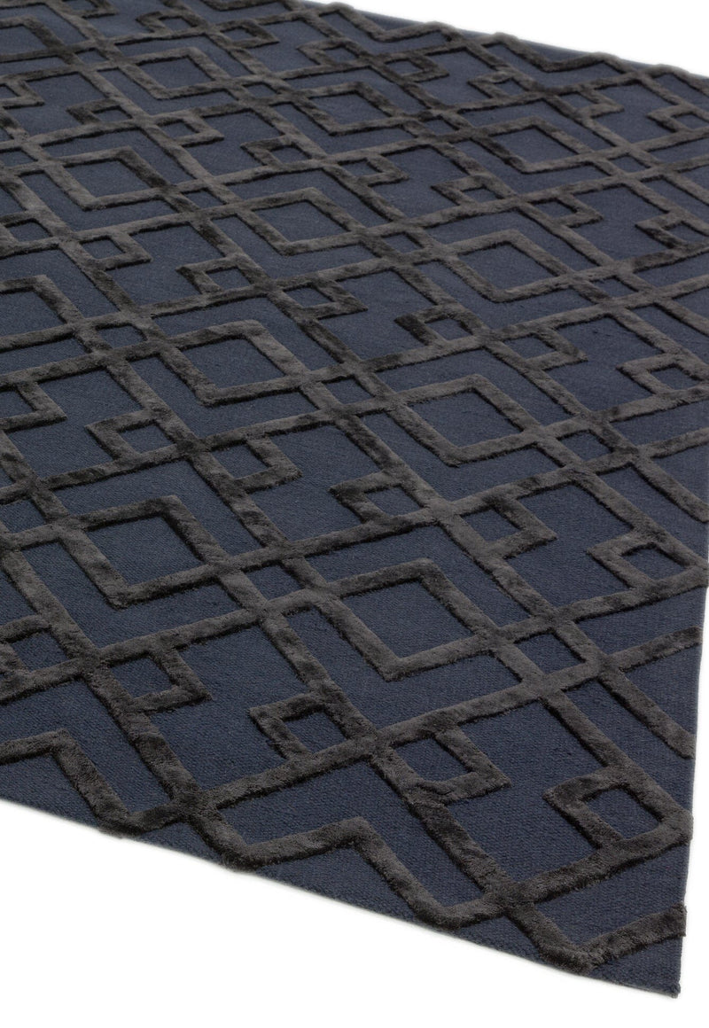 Atmacha Home & Living Rug Dixon Black Trellis Modern Rug