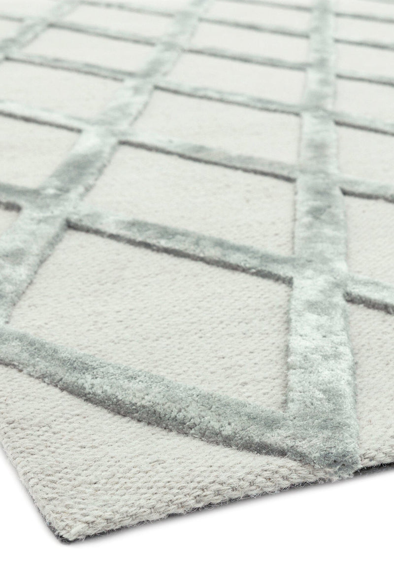 Atmacha Home & Living Rug Dixon Silver Diamond Modern Rug