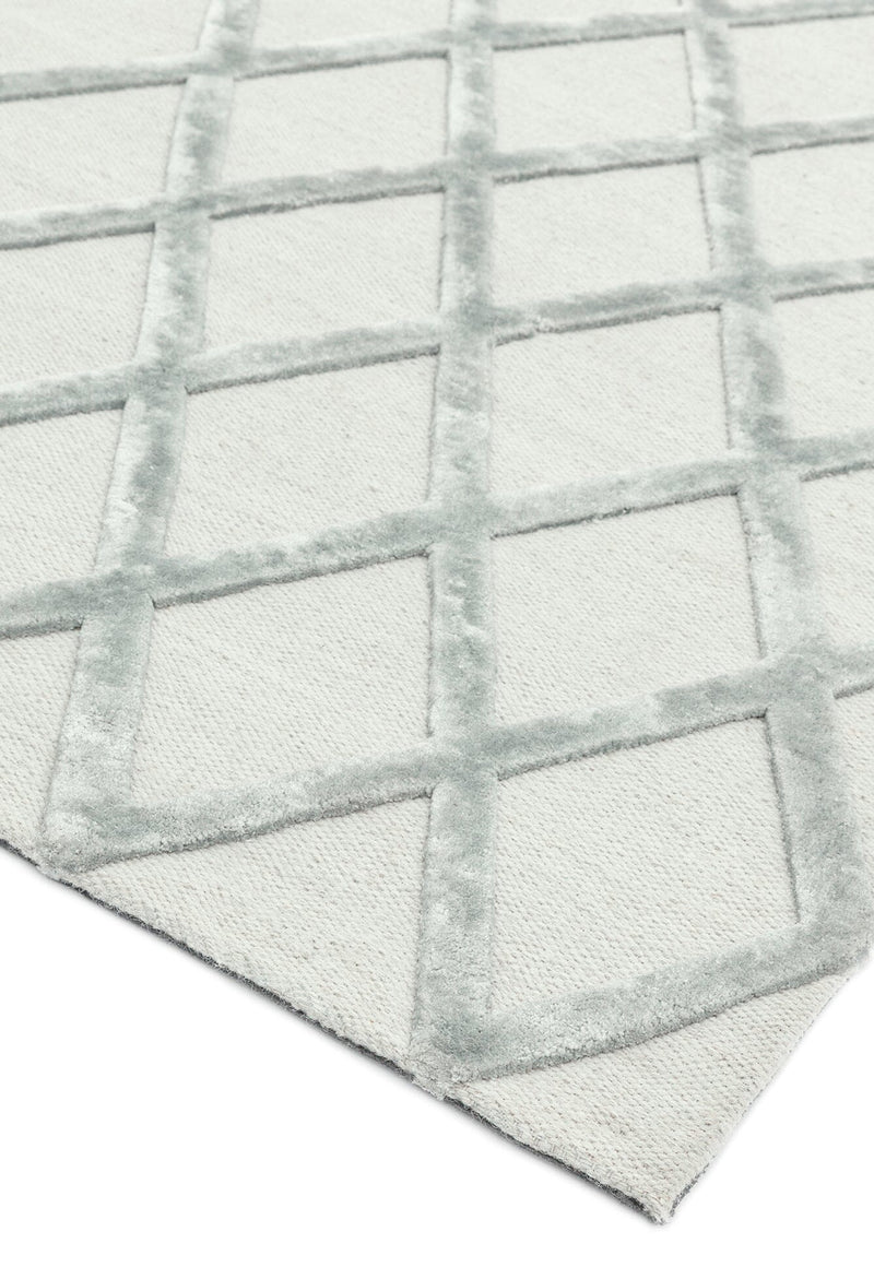 Atmacha Home & Living Rug Dixon Silver Diamond Modern Rug