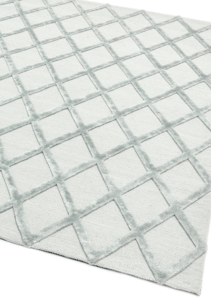 Silver Diamond Pattern Rug Dixon Silver Diamond Rug - DIXO Rug — Atmacha Home And Living