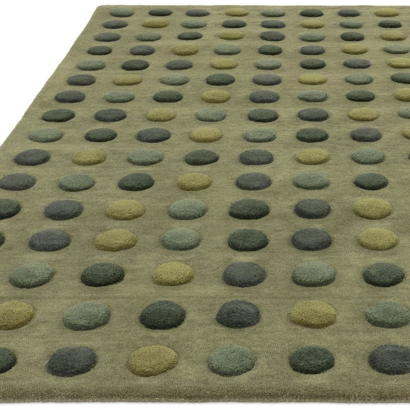 Atmacha Home & Living Rug Dotty Green Modern Rug
