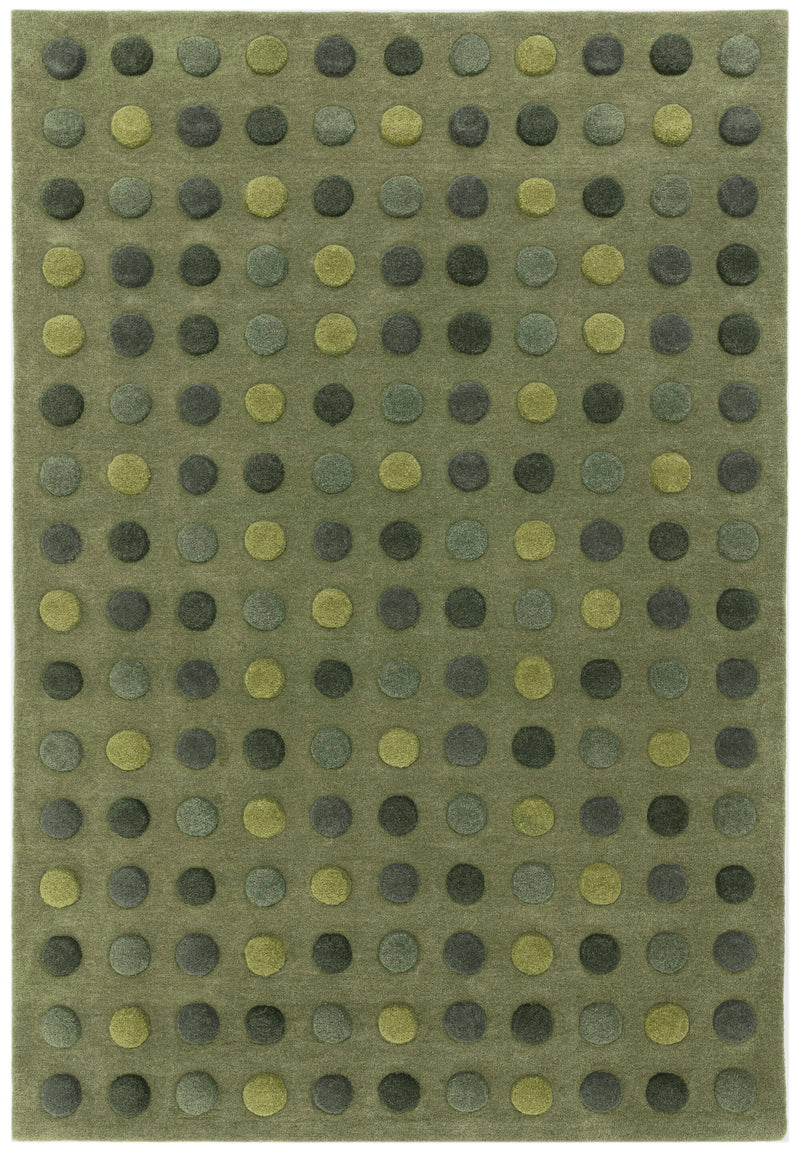 Atmacha Home & Living Rug Dotty Green Modern Rug