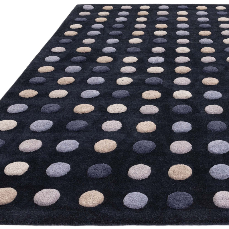 Atmacha Home & Living Rug Dotty Navy Modern Rug