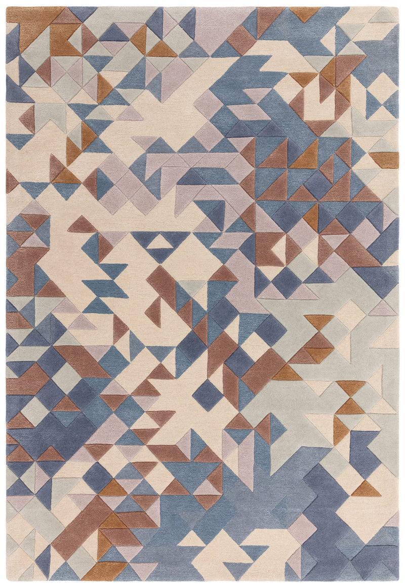 Atmacha Home & Living Rug Enigma Blue Multi Rug Modern Rug
