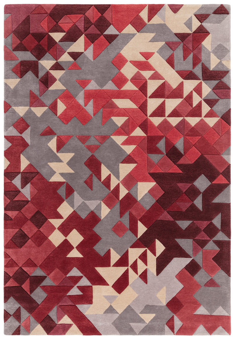 Atmacha Home & Living Rug Enigma Red Multi Rug Modern Rug