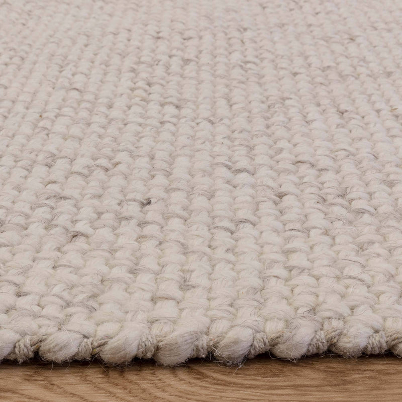 Atmacha Home & Living Rug Finley Ivory Marl - Cream/White - Plain Rug
