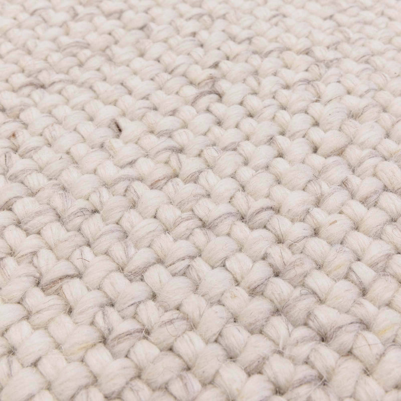 Atmacha Home & Living Rug Finley Ivory Marl - Cream/White - Plain Rug