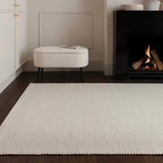 Atmacha Home & Living Rug Finley Ivory Marl - Cream/White - Plain Rug