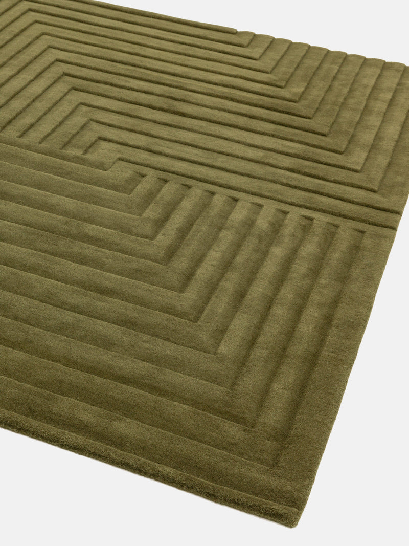 Atmacha Home & Living Rug Form Green Modern Rug