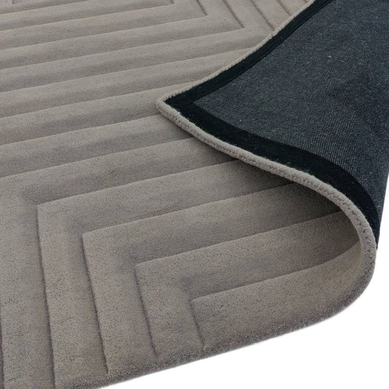 Atmacha Home & Living Rug Form Silver - Grey/Silver - Modern Rug