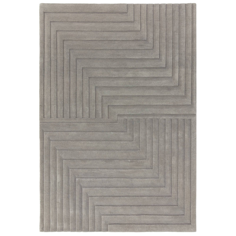 Atmacha Home & Living Rug Form Silver - Grey/Silver - Modern Rug