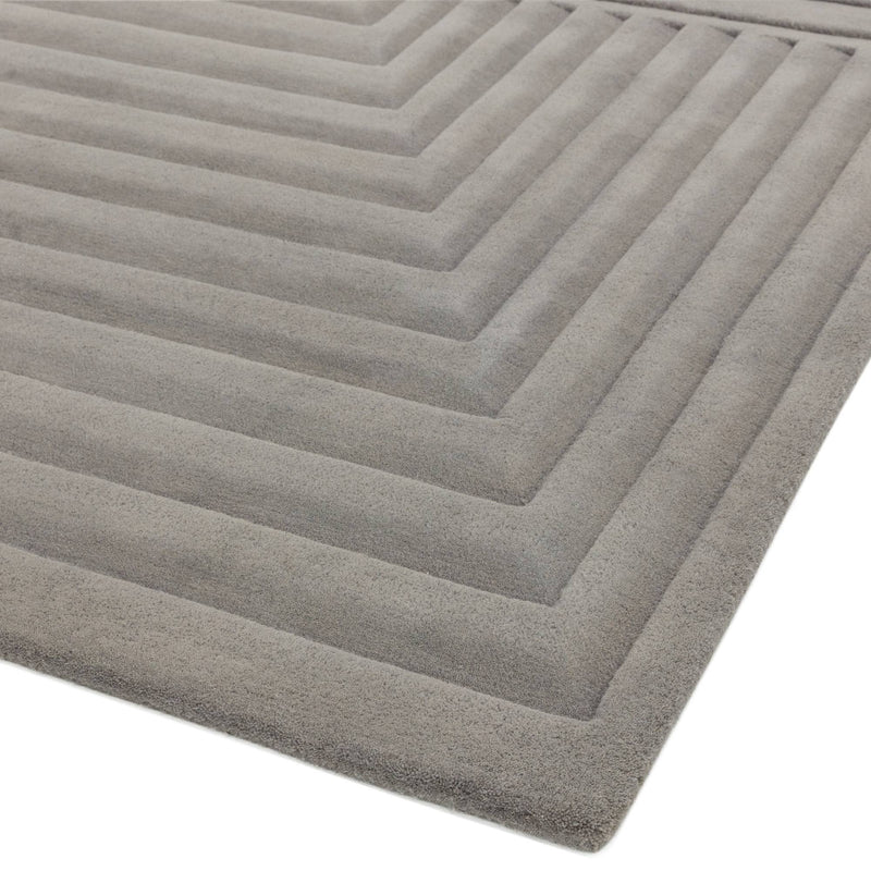 Atmacha Home & Living Rug Form Silver - Grey/Silver - Modern Rug
