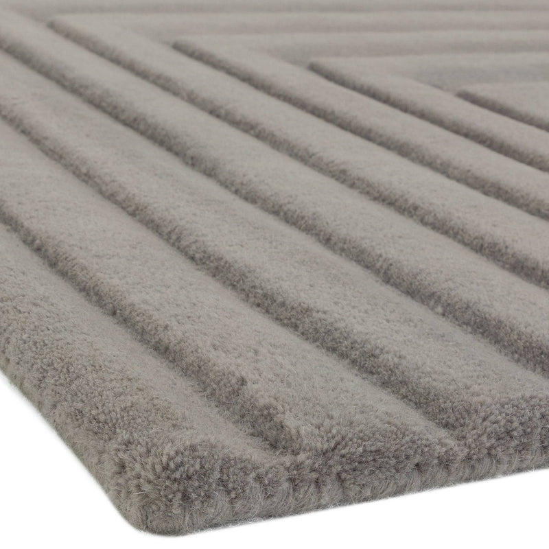 Atmacha Home & Living Rug Form Silver - Grey/Silver - Modern Rug