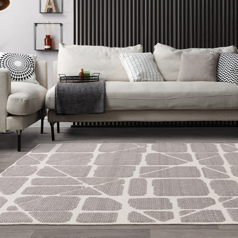 Atmacha Home & Living Rug Freja Method Grey Modern Rug