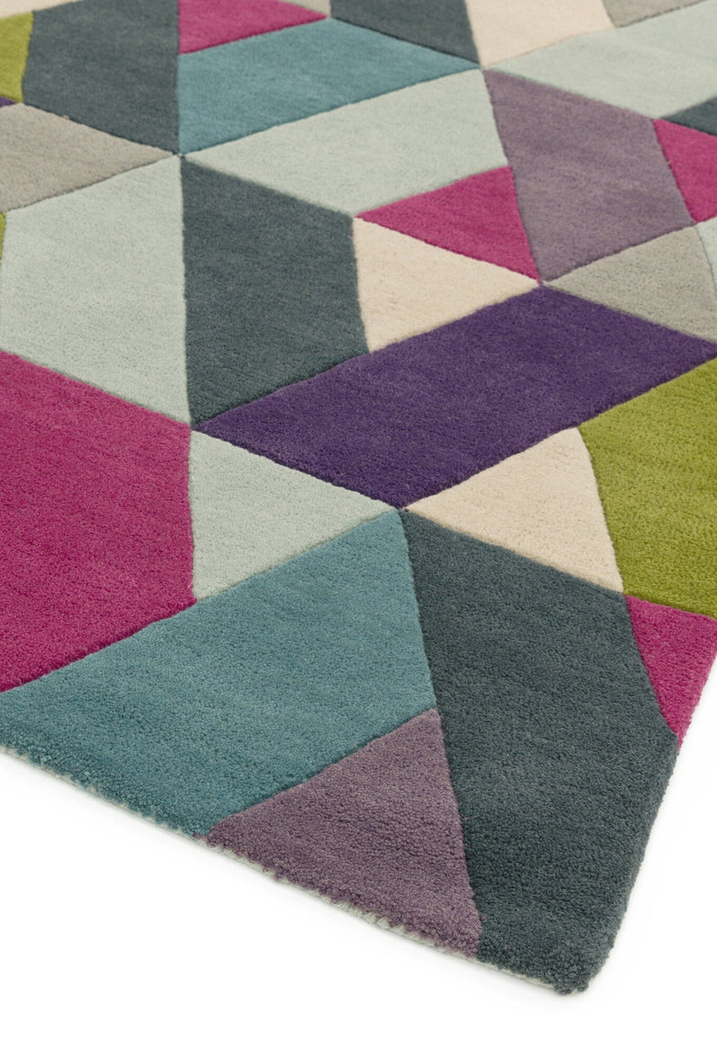 Atmacha Home & Living Rug Funk Chevron Blue Green Modern Rug