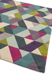 Atmacha Home & Living Rug Funk Chevron Blue Green Modern Rug