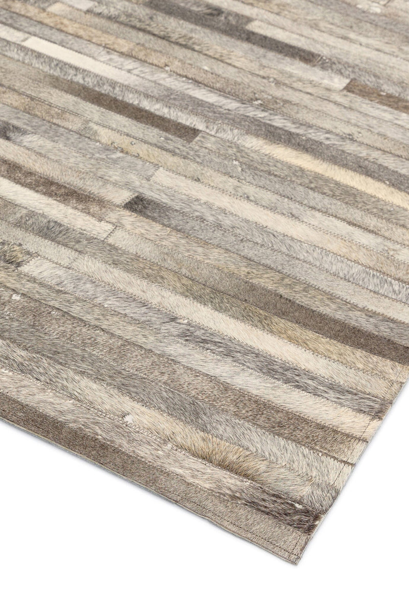 Atmacha Home & Living Rug Gaucho Light Grey Stripe Modern Rug