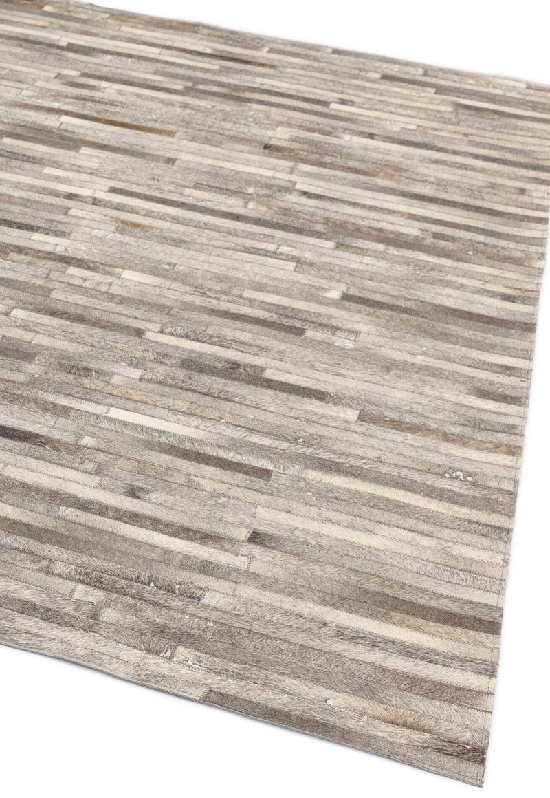 Atmacha Home & Living Rug Gaucho Light Grey Stripe Modern Rug