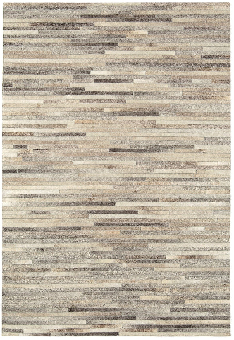 Atmacha Home & Living Rug Gaucho Light Grey Stripe Modern Rug