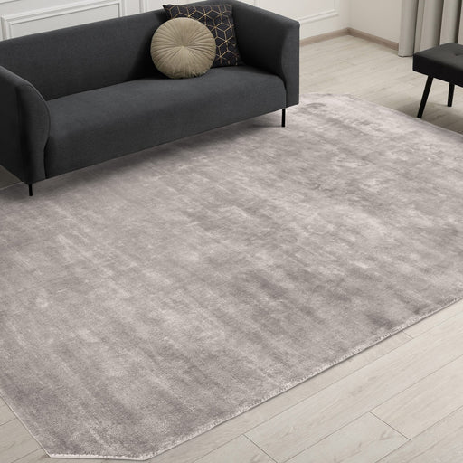 Atmacha Home & Living Rug Gleam Silver Plain Rug