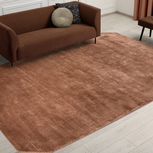 Atmacha Home & Living Rug Gleam Terracotta Plain Rug