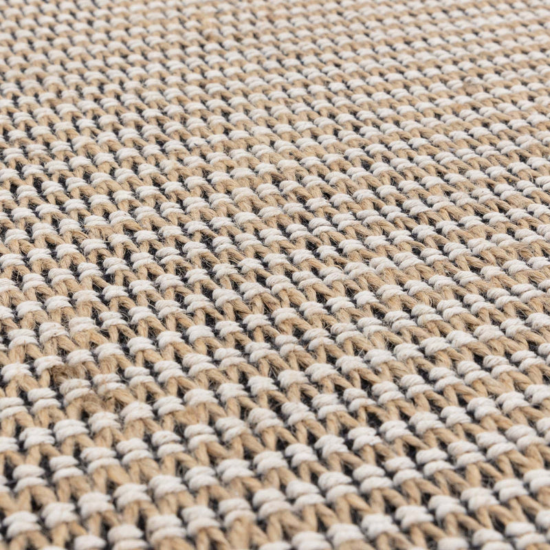 Atmacha Home & Living Rug Global Black Lattice - Beige/Natural - Plain Rug
