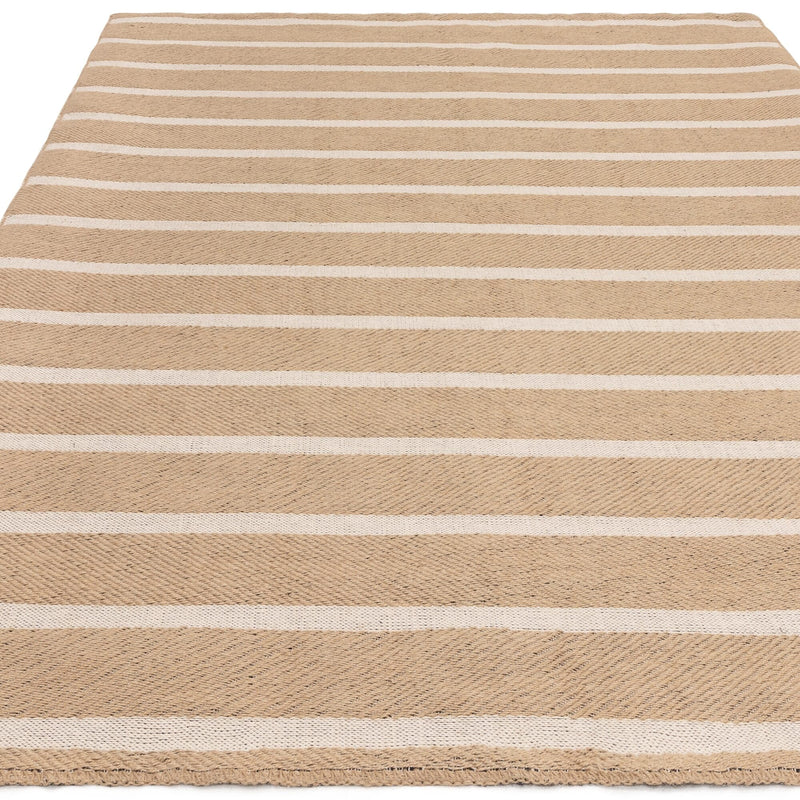 Atmacha Home & Living Rug Global Cream Stripe Flatweave Rug