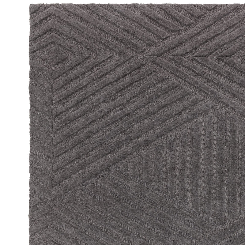 Atmacha Home & Living Rug Hague Charcoal Rug Plain Rug
