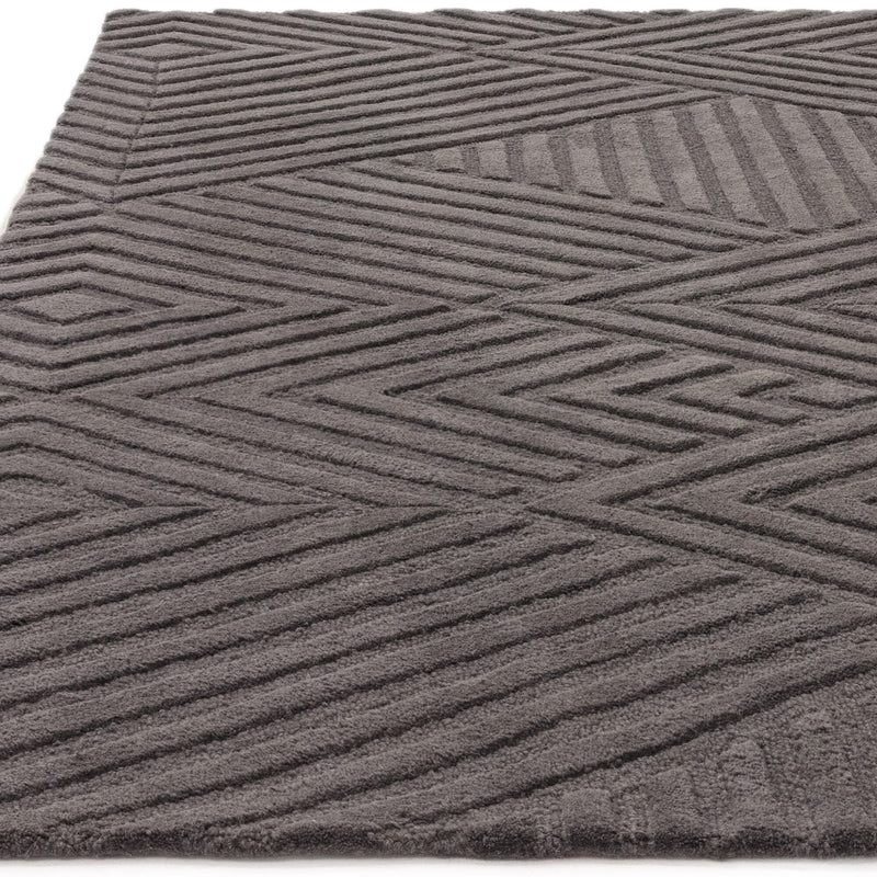 Atmacha Home & Living Rug Hague Charcoal Rug Plain Rug