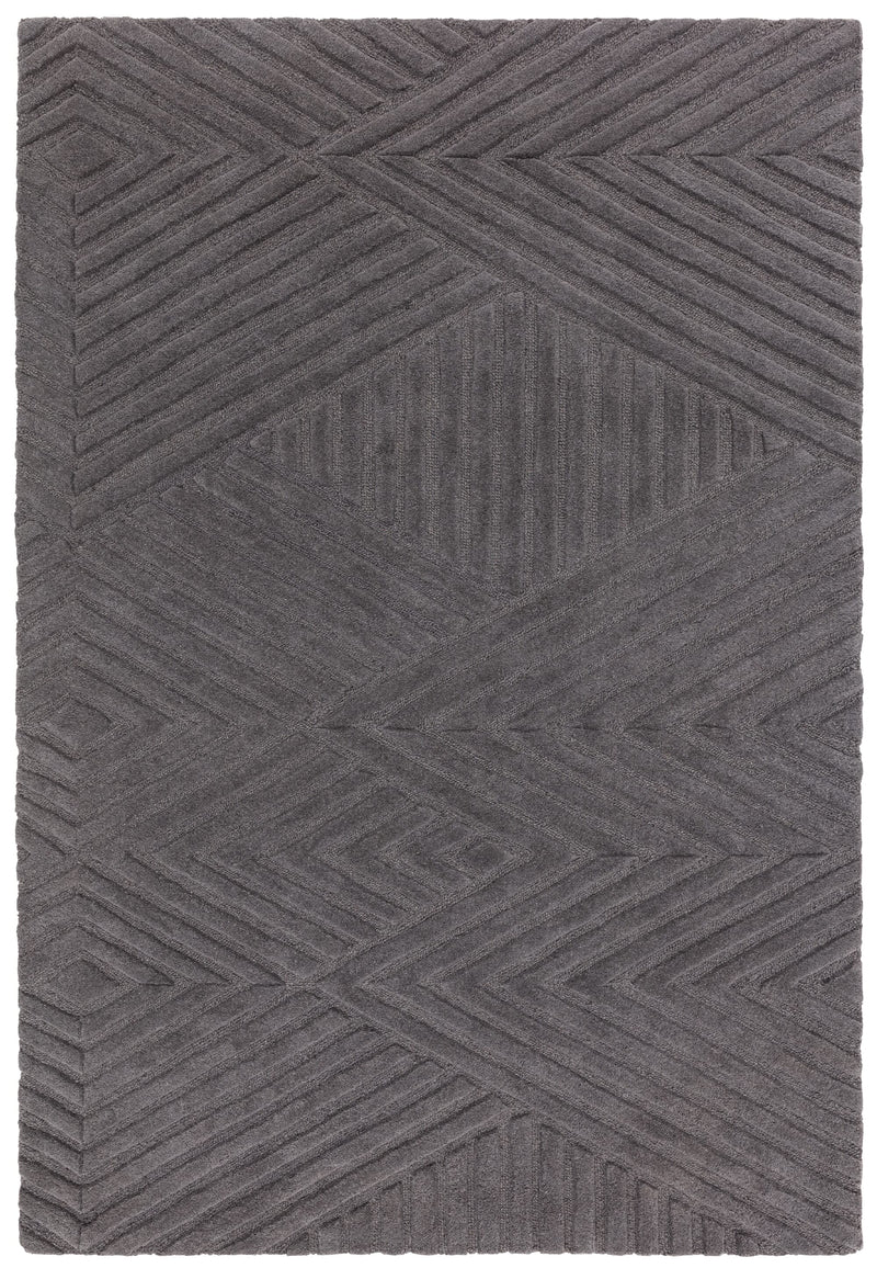 Atmacha Home & Living Rug Hague Charcoal Rug Plain Rug