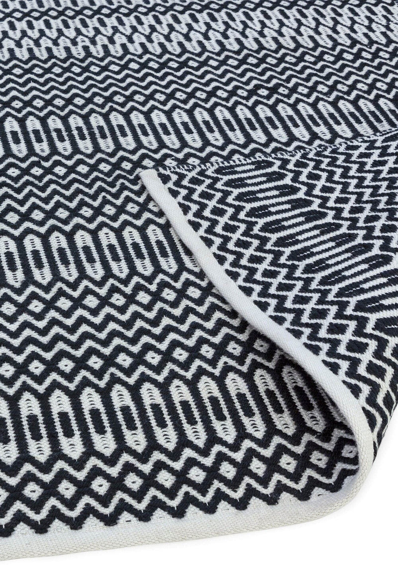 Atmacha Home & Living Rug Halsey Black Flatweave Rug