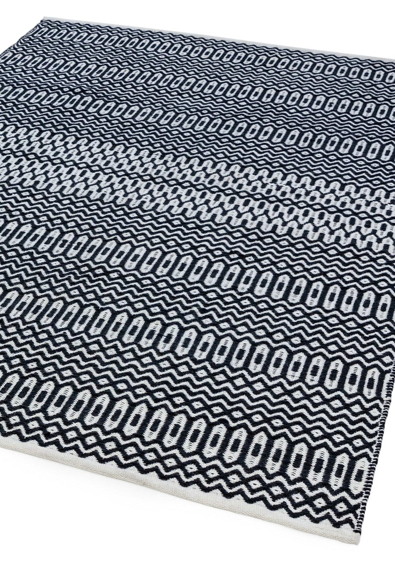 Atmacha Home & Living Rug Halsey Black Flatweave Rug