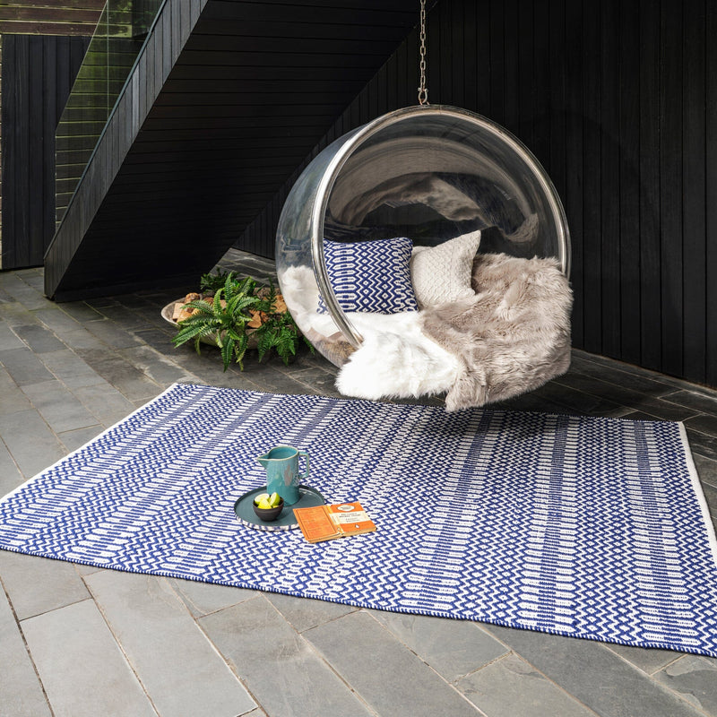 Atmacha Home & Living Rug Halsey Blue Flatweave Rug