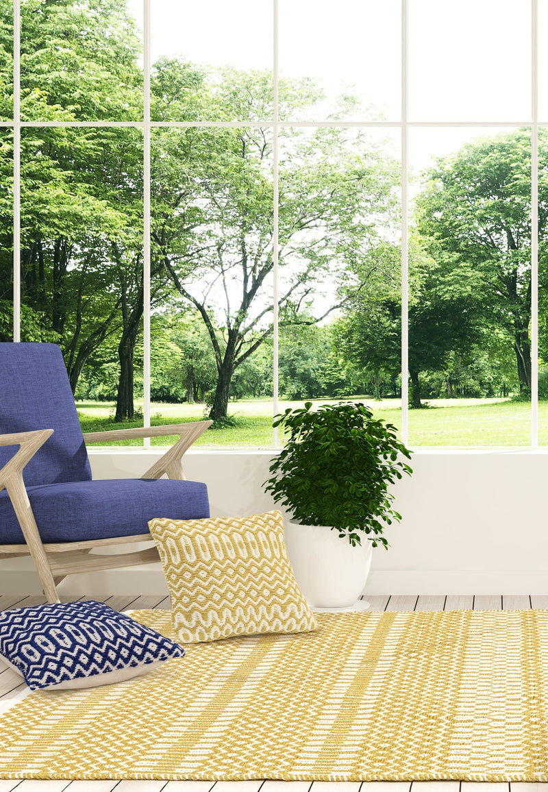 Atmacha Home & Living Rug Halsey Mustard Flatweave Rug